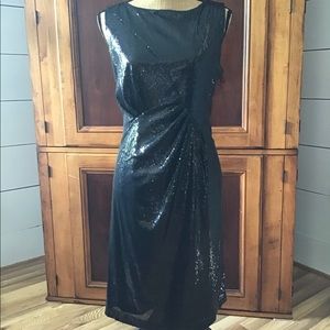 Vince Camuto black sequin dress sz8 NWOT